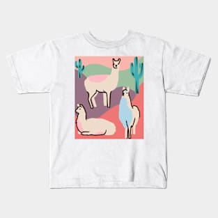 Llama Life: Desert Edition Kids T-Shirt